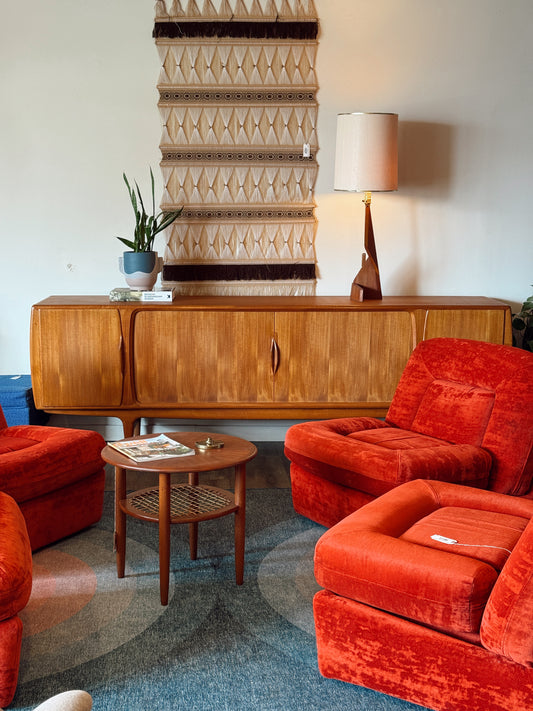 Johannes Andersen Model -19 Tambour-Door Credenza for Uldum Møbelfabrik