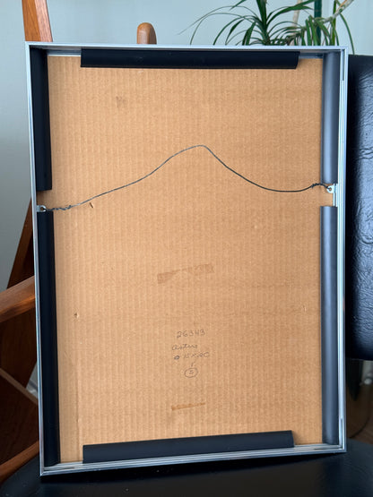 Vintage Fernando Torm Numbered Yellow Flowers Print – Embossed Color Etching, 17/100