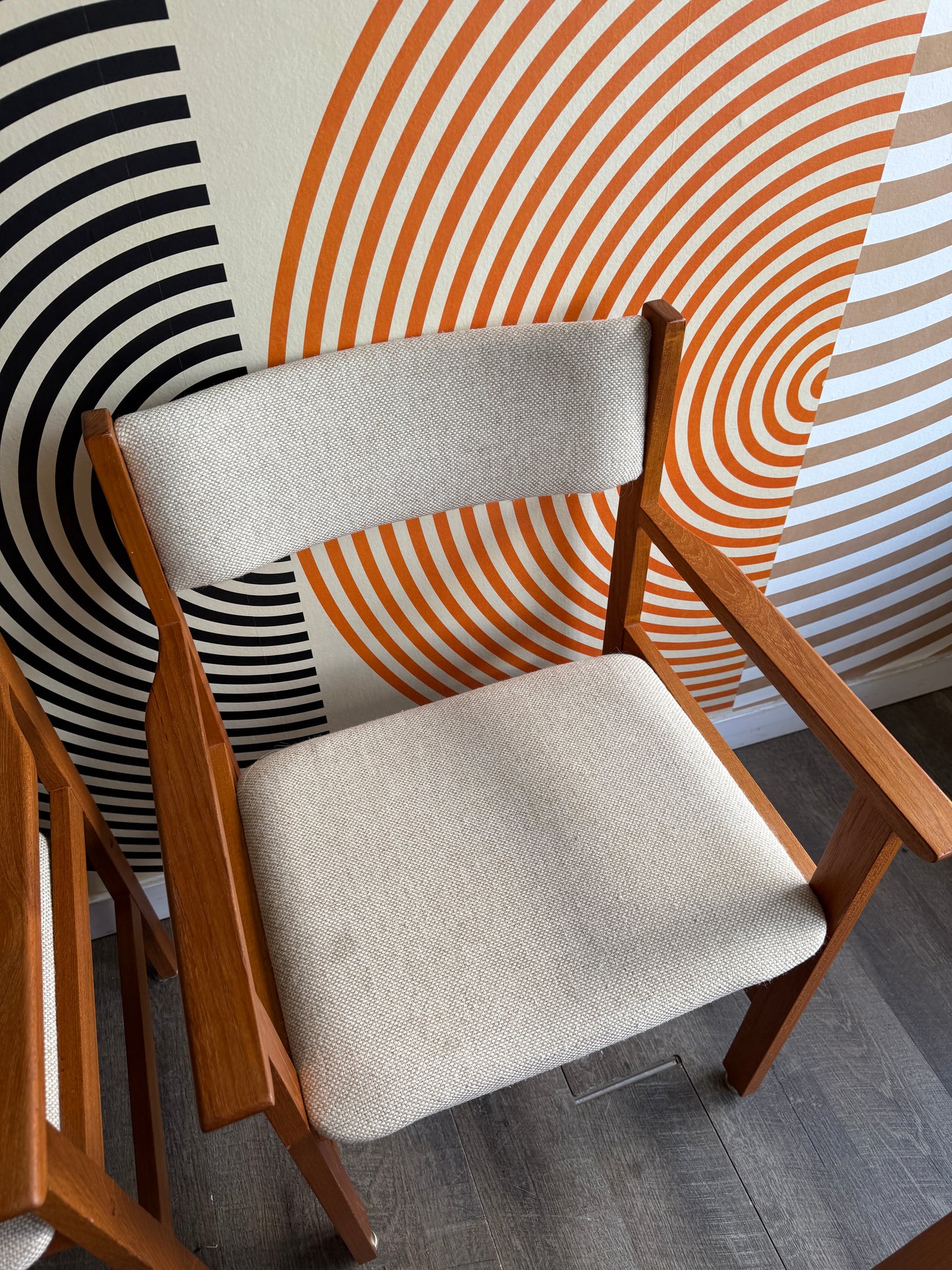 Set of 4 Vintage Teak Dining Chairs