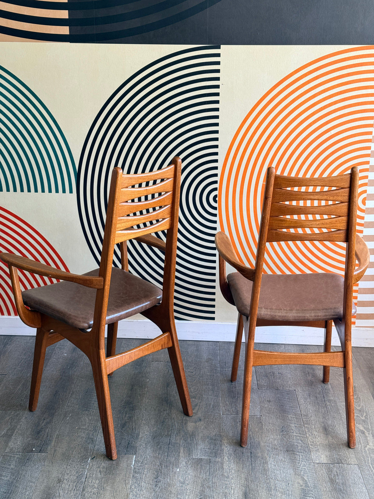 Pair of Danish Teak Dining Chairs
