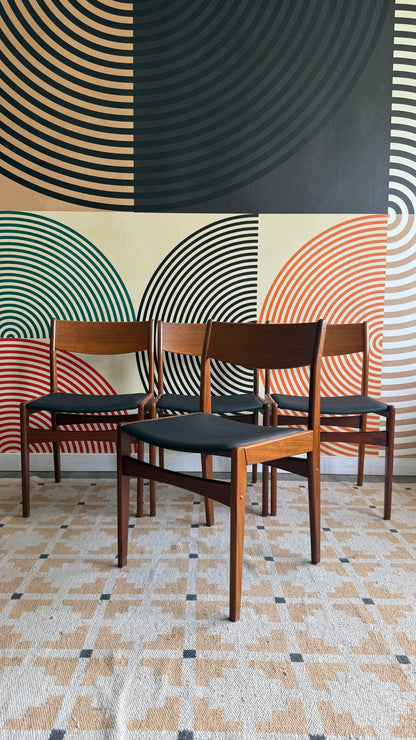 Set of 4 Frem Rojle Teak Dining Chairs
