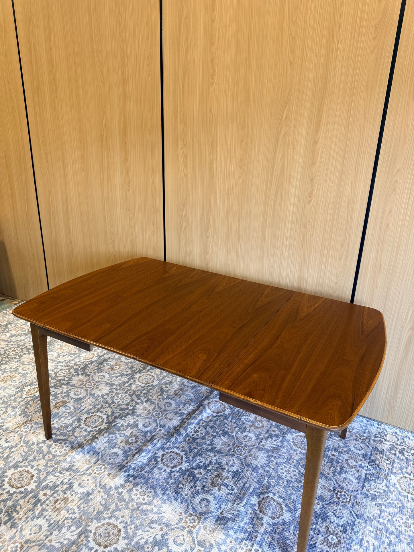 Vintage Walnut Extension Dining Table