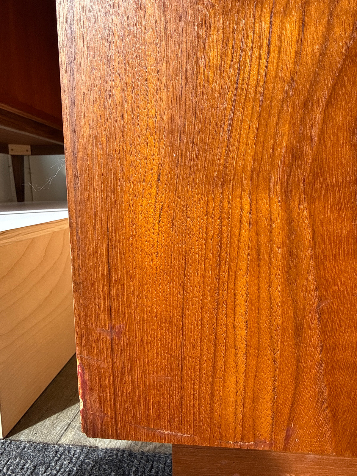 Vintage Teak 9 Drawer Dresser