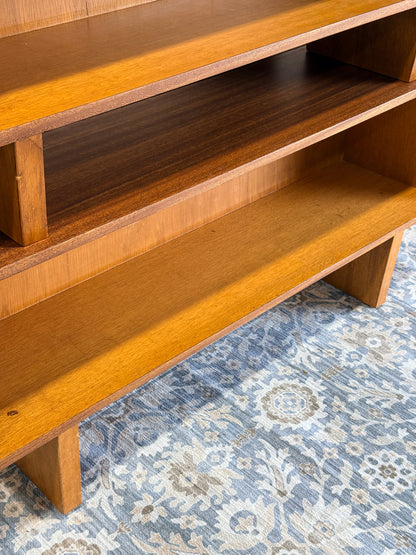 Vintage Midcentury Modern Teak Room Divider/Bookcase