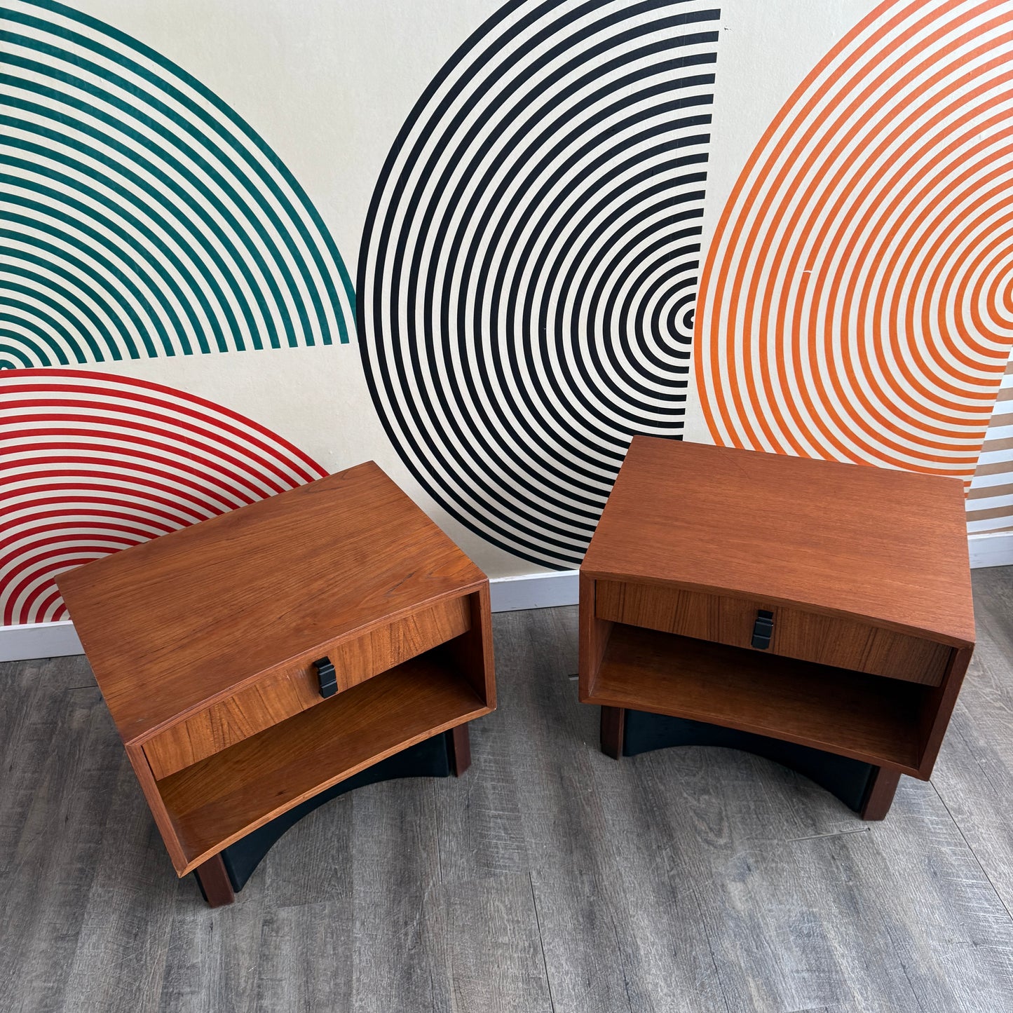 Vintage RS Associates Teak Nightstands