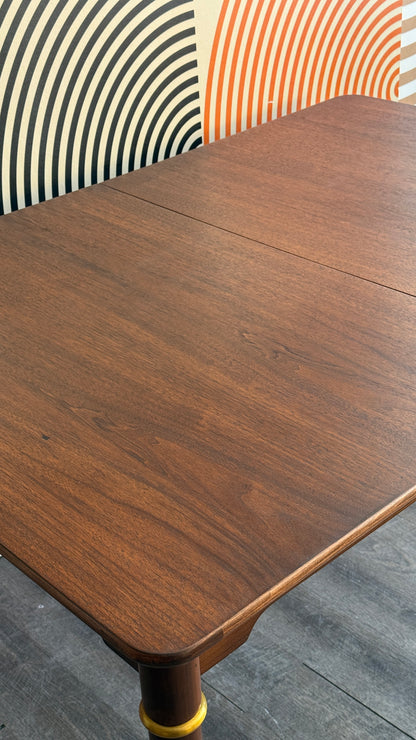 Extendable Vintage Walnut Dining Table