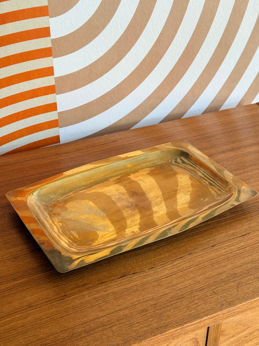 Vintage Brass Decorative Tray