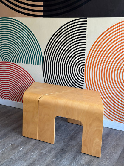 Pair of Stressless Bentwood Tables