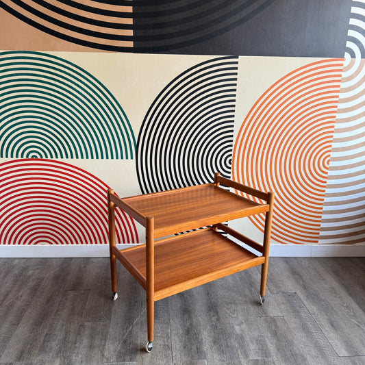 Danish Teak Bar Cart