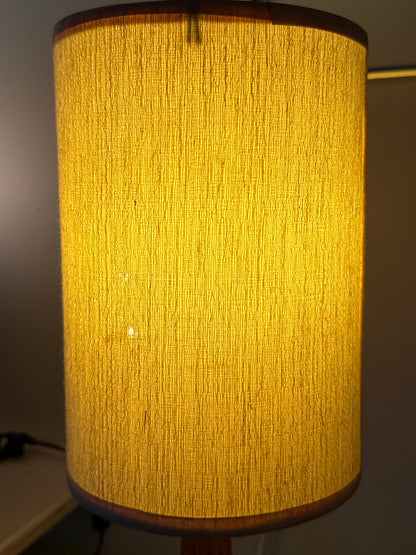 Small Vintage Teak Table Lamp