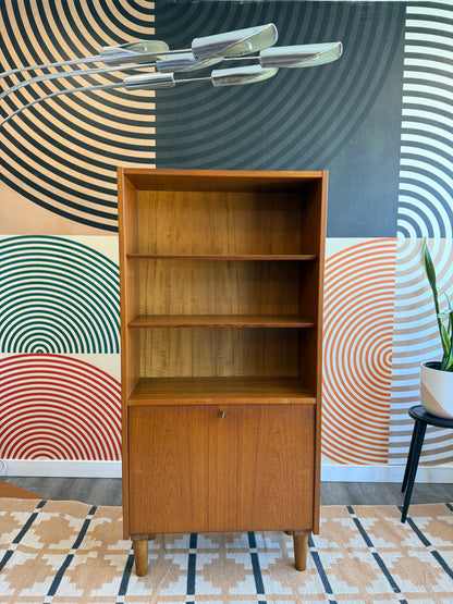 Danish Teak Cabinet with a Drop-down Door