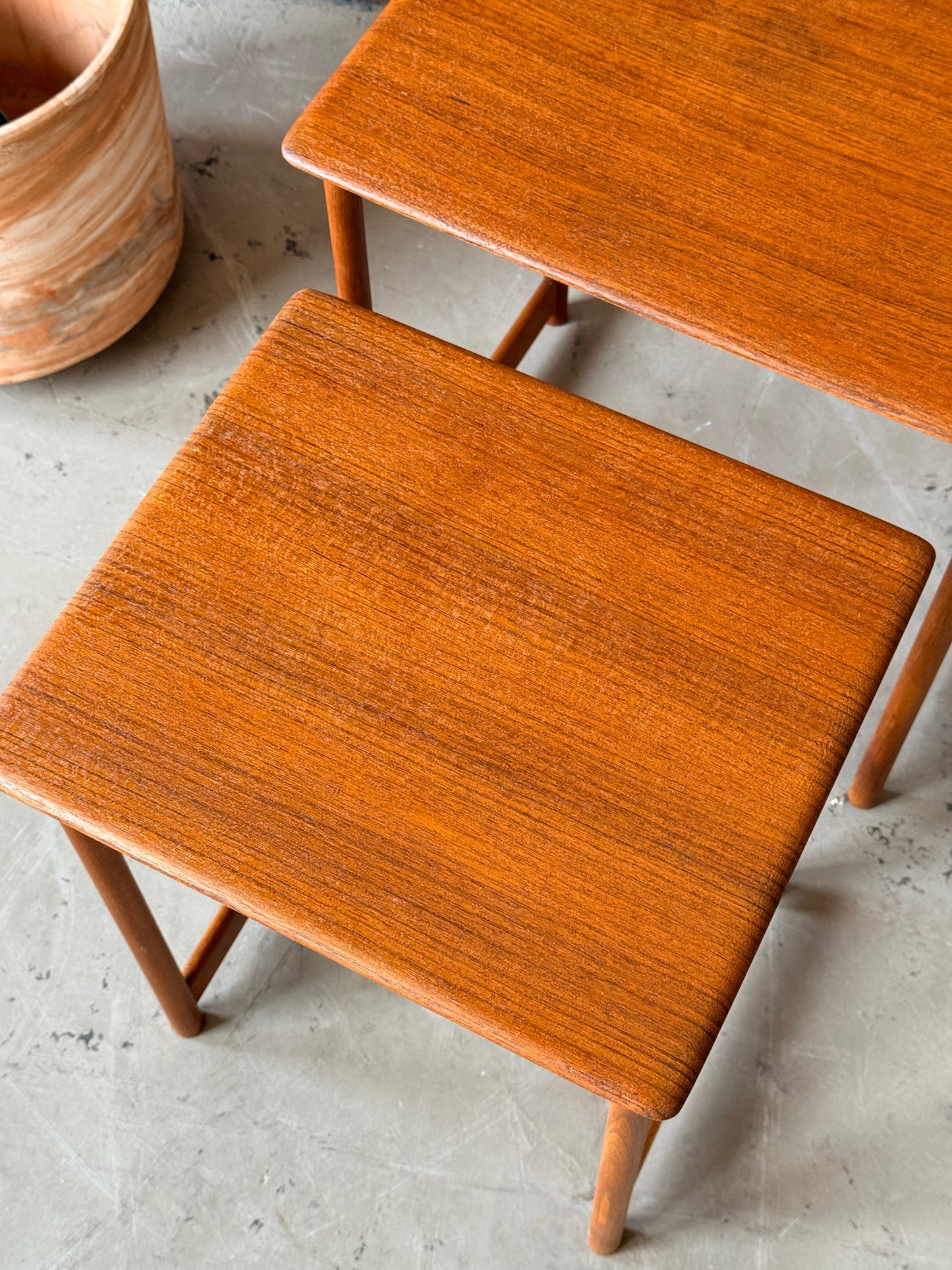 Vintage Teak Nesting Tables by Rasmus Solberg,Norway