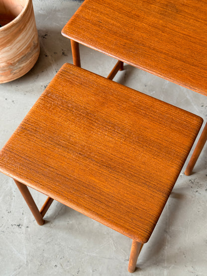 Vintage Teak Nesting Tables by Rasmus Solberg,Norway