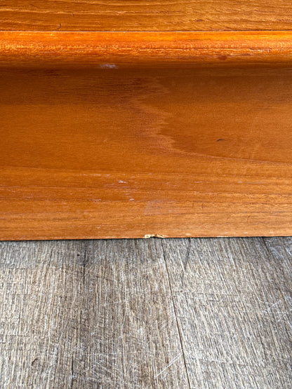 Vintage Teak 9 Drawer Dresser