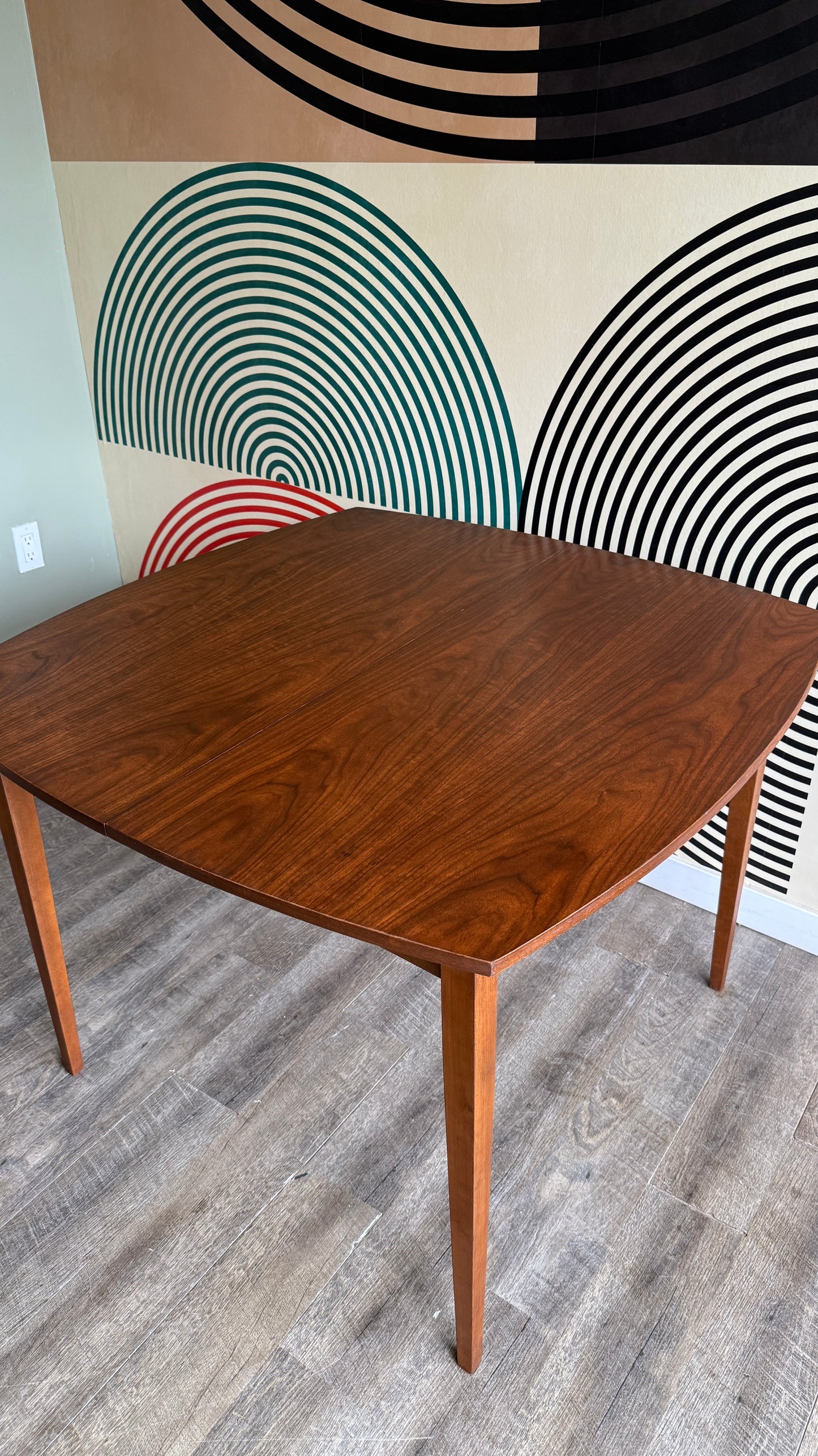 Vintage Walnut Extendable Dining Table