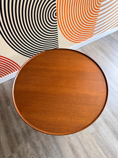 Midcentury Modern Teak Round Coffee Table
