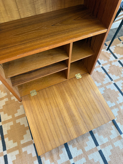 Danish Teak Cabinet with a Drop-down Door