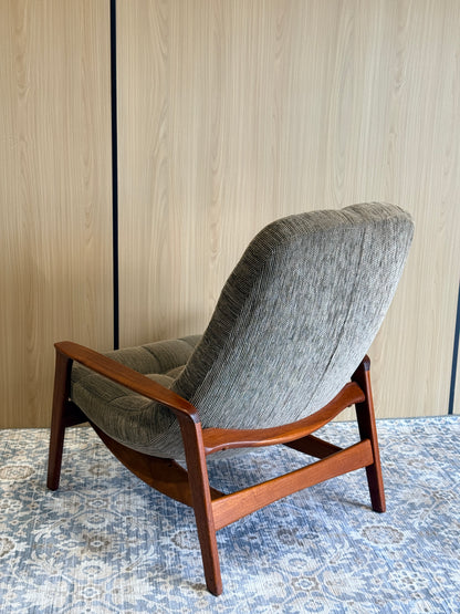 Vintage R. Huber Teak Scoop Chair