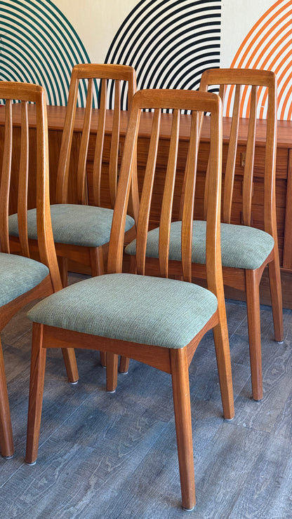 Set of 4 Vintage Teak Dining Chairs