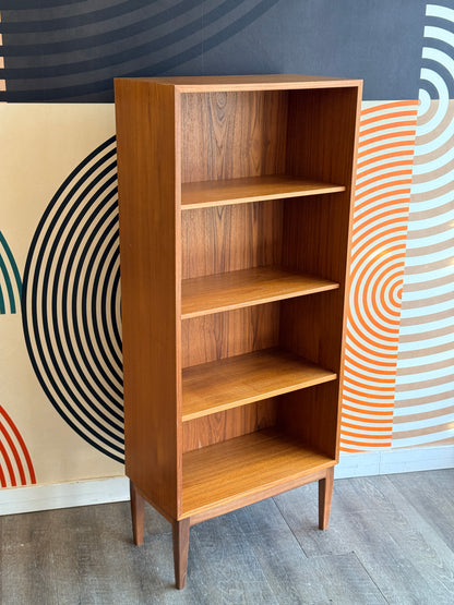 Vintage Danish Teak Bookcase on Custom Base by Ib Kofod Larsen