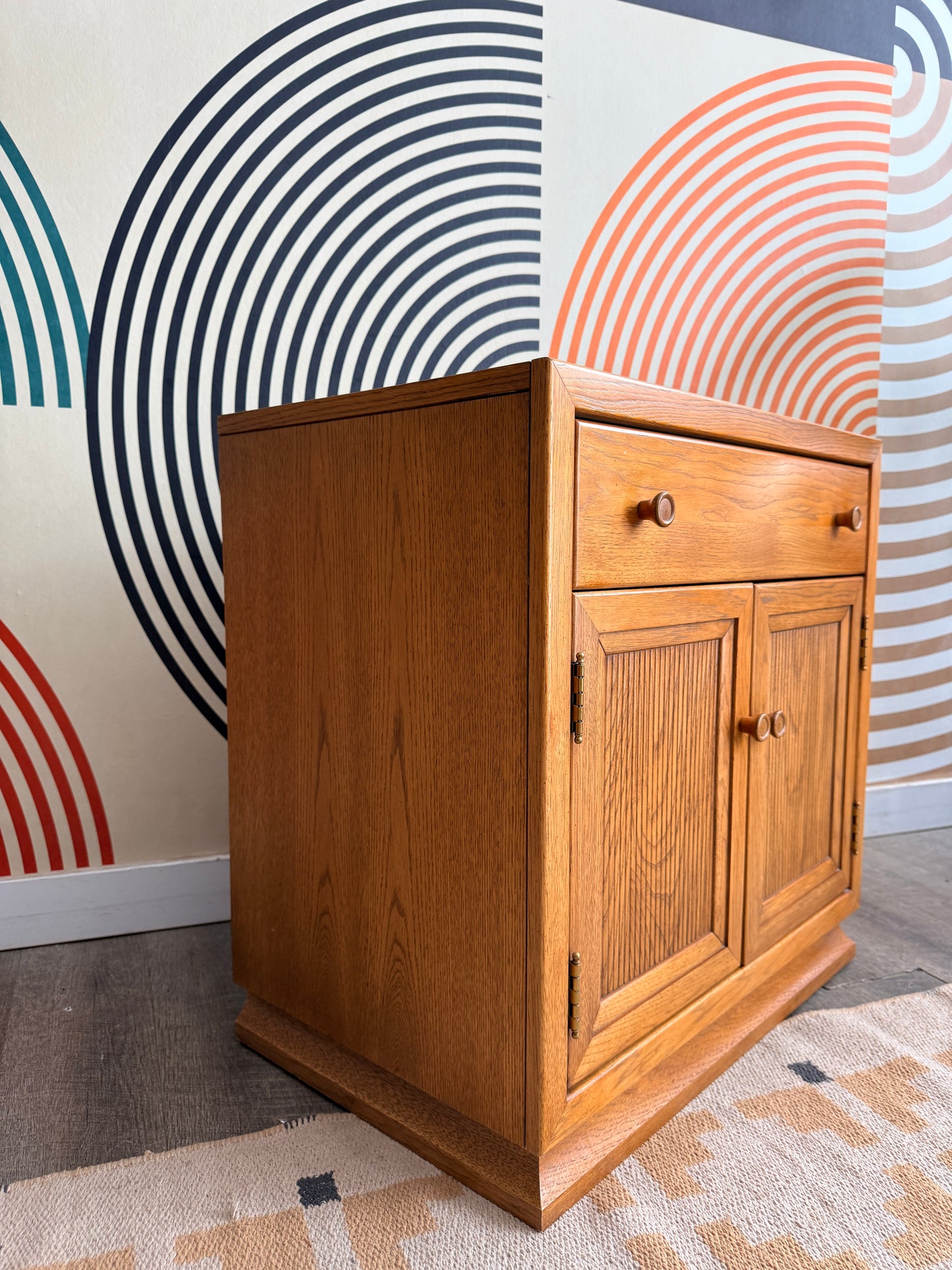 Small Vintage Oak Cabinet
