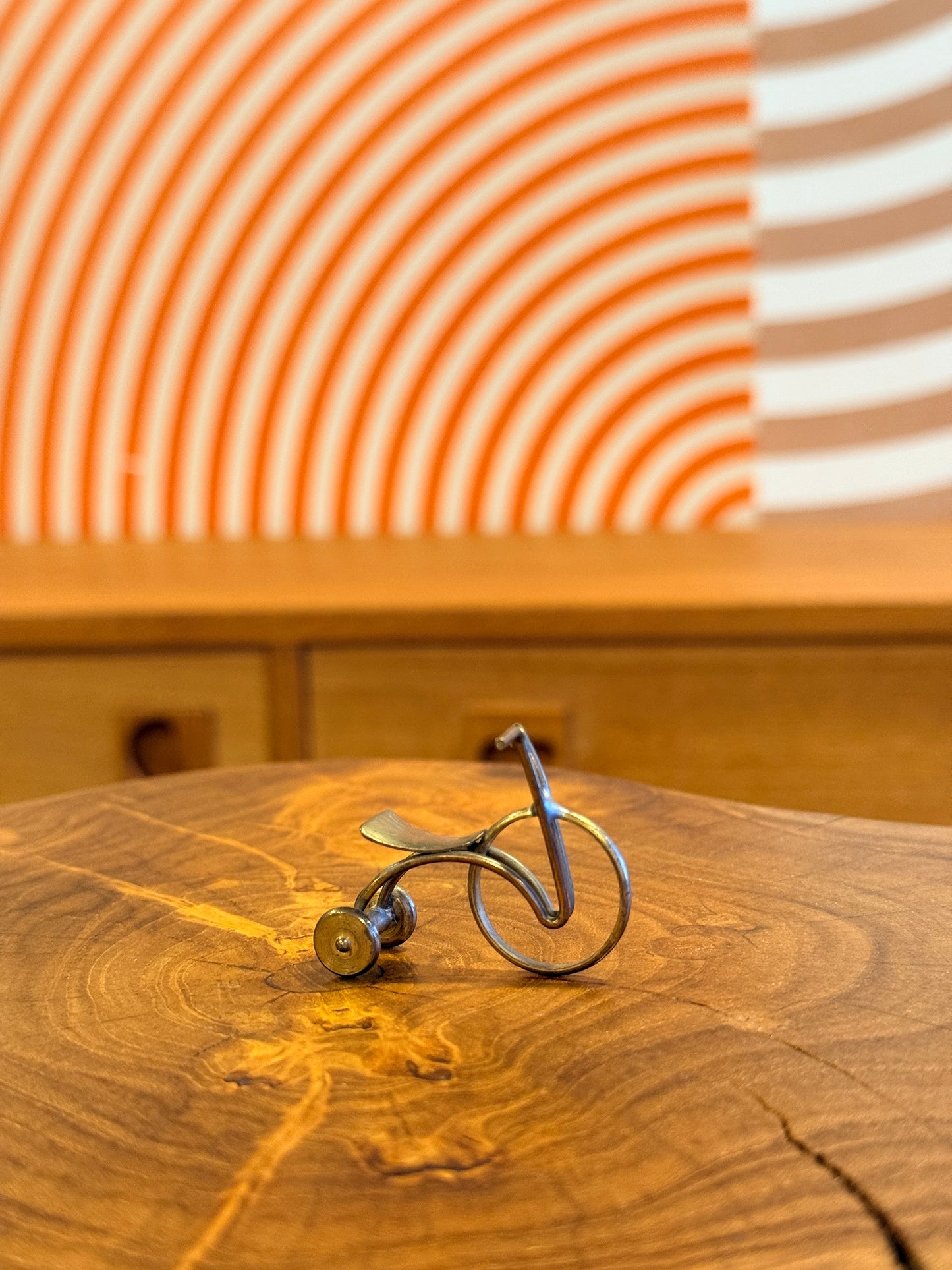 Vintage Miniature Brass Tricycle