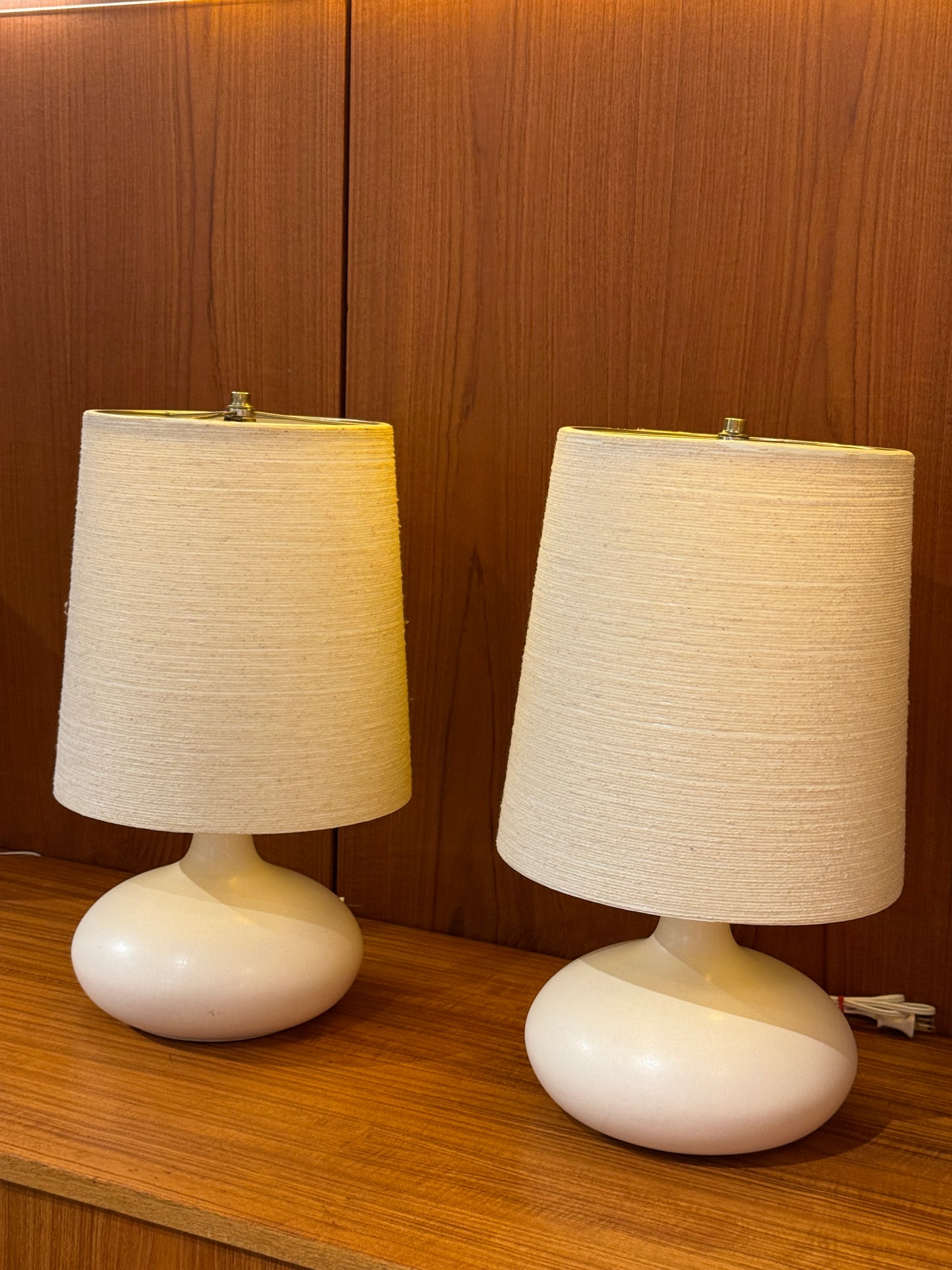 Lotte & Gunnar Bostlund Ceramic Lamp with Original Shade (Price is per lamp)