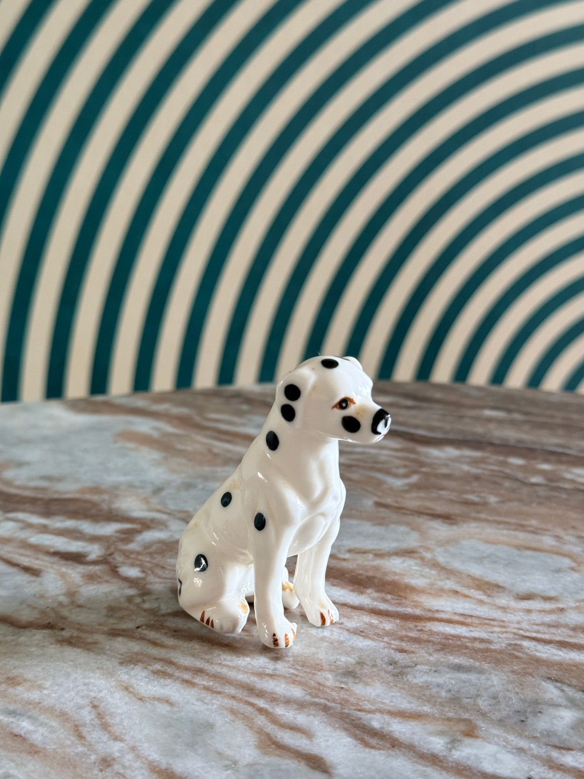 Vintage Bone China Dalmatian Figurine 3"