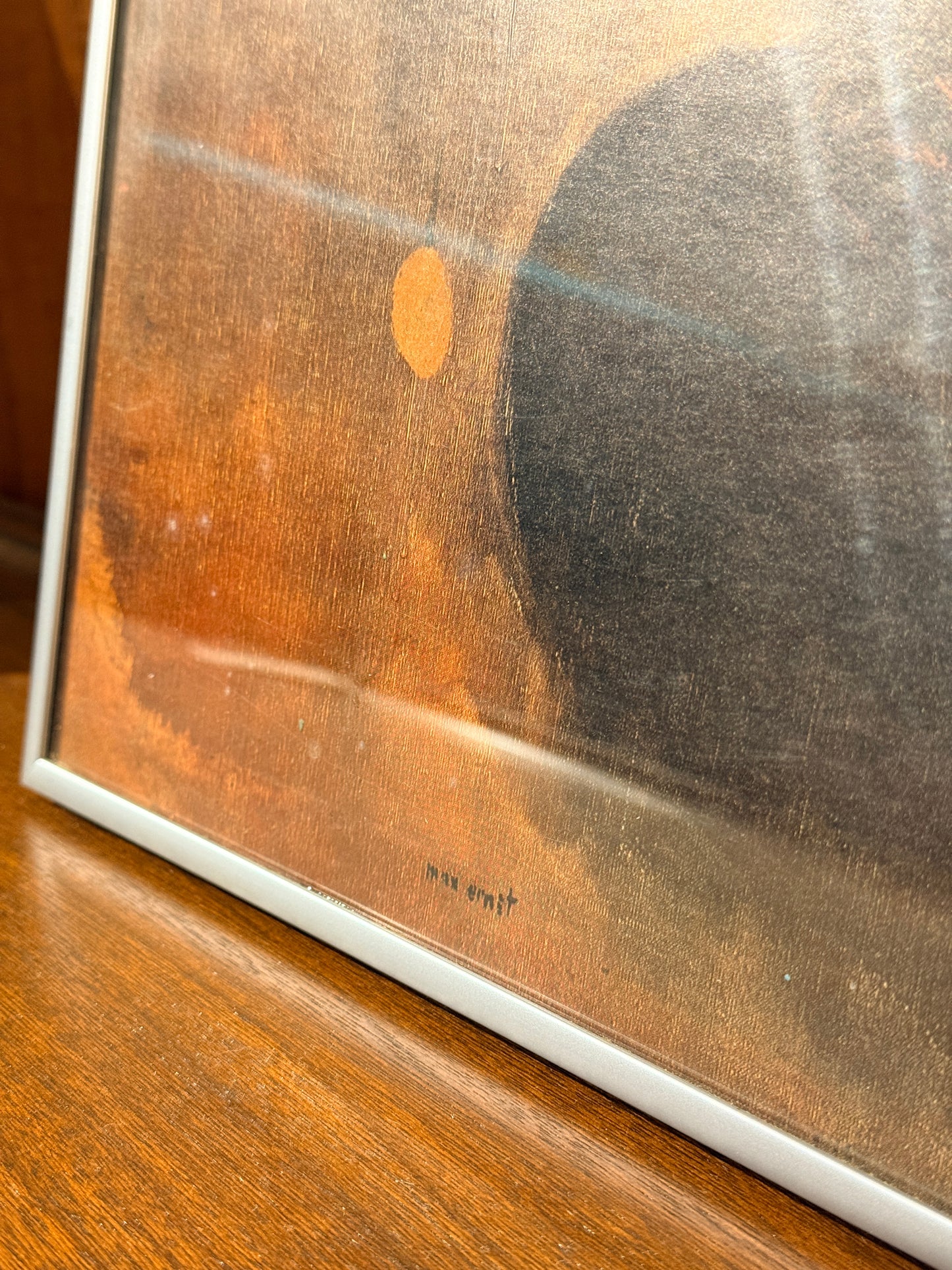 Max Ernst "The Kiss" Framed Lithograph