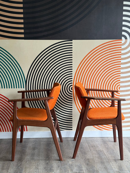 Pair of Danish Armchairs by Eric Buch for Anderstrup Møbelfabrik