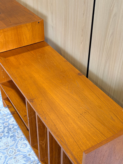 Vintage Teak Pull-out Media Cabinet