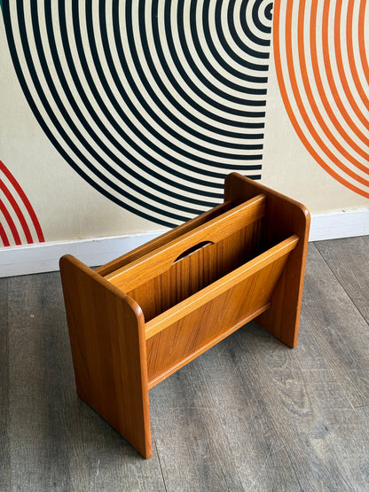 PBJ Mobler Danish Mid-Century Modern Teak Magazine Rack