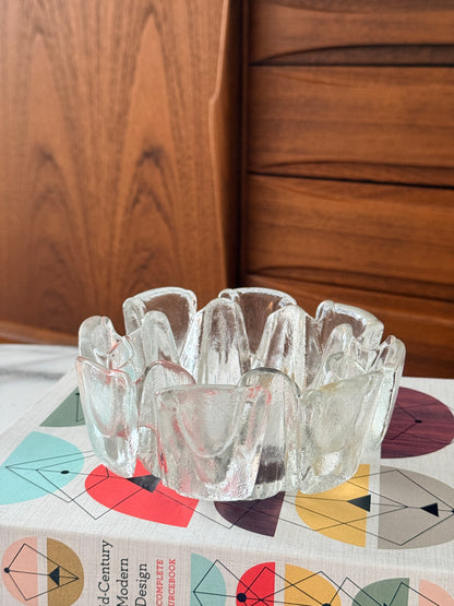 Vintage Glass Bowl/Candle Holder