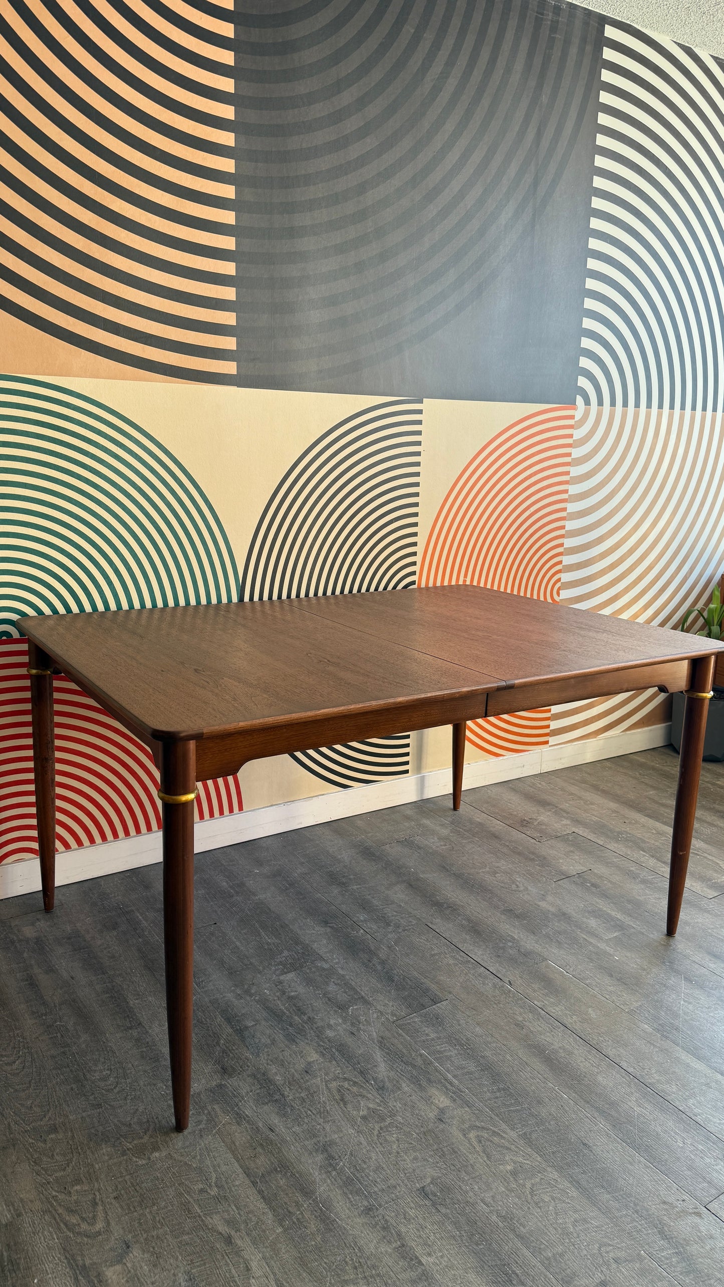 Extendable Vintage Walnut Dining Table