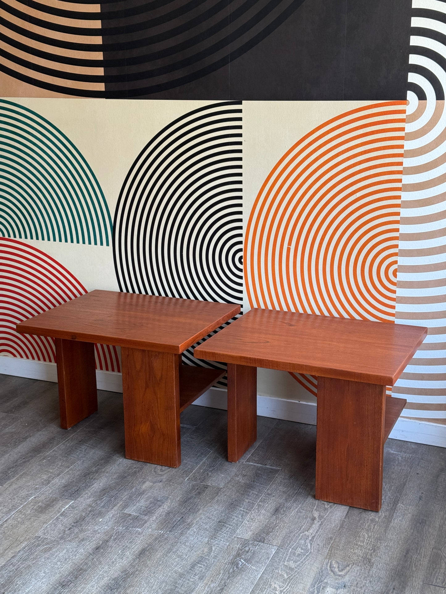 Pair of Teak Side Tables