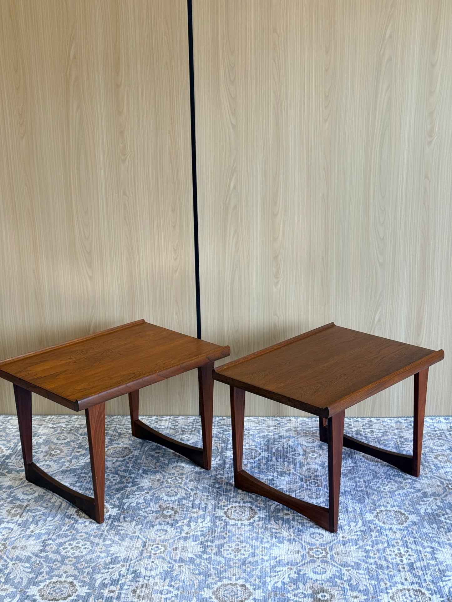 Pair of Vintage Teak Side Tables