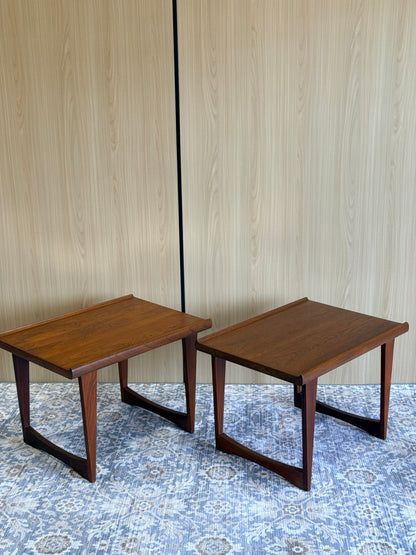 Pair of Vintage Teak Side Tables