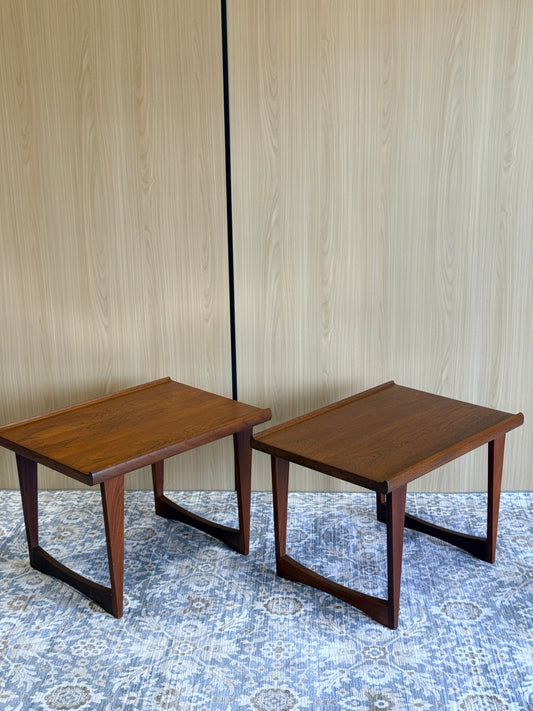 Pair of Vintage Teak Side Tables