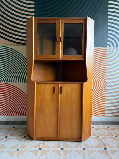 Vintage Corner Teak Cabinet