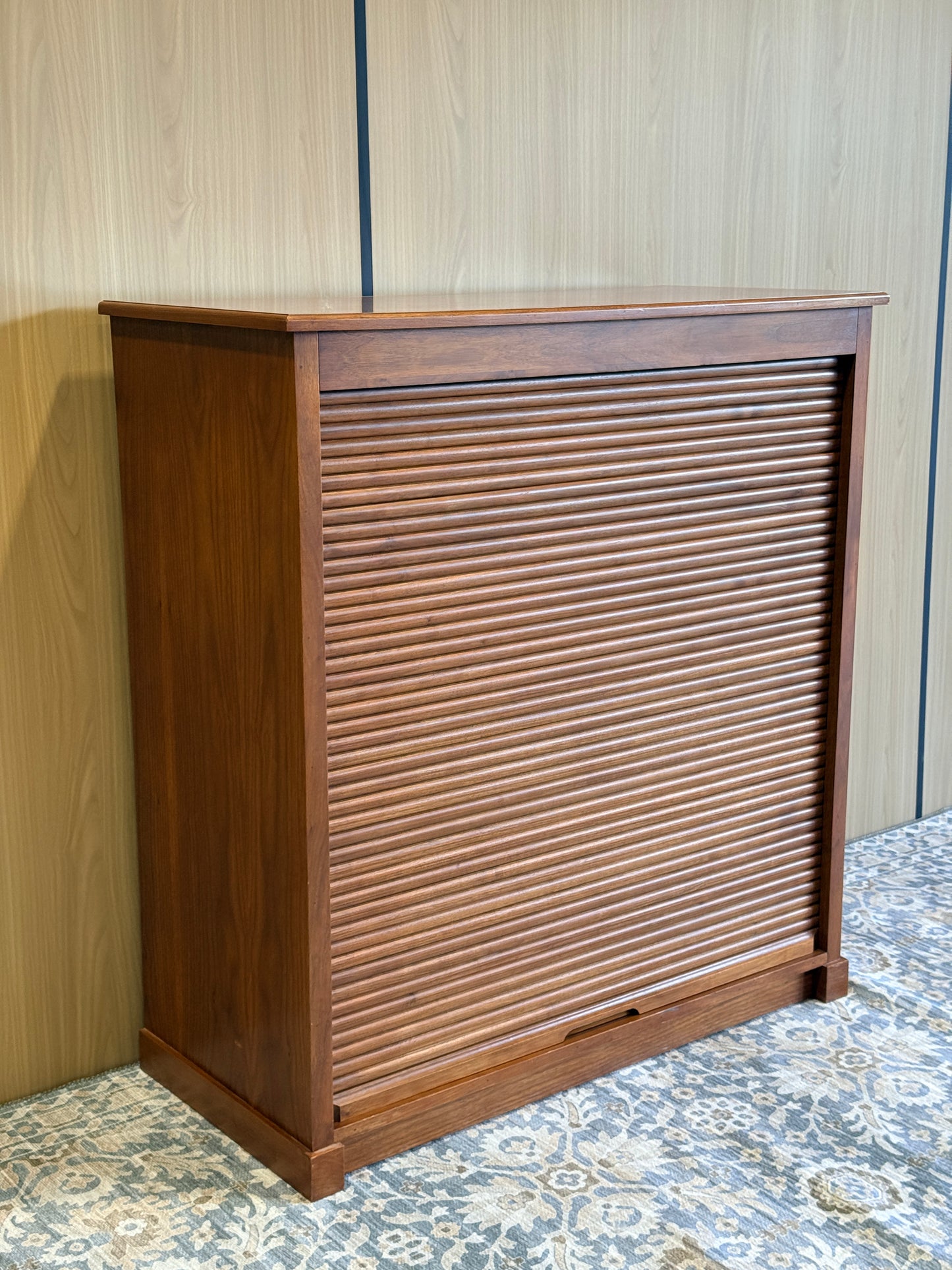Tambour Door Paper Storage Cabinet