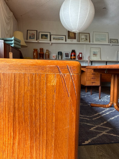 Vintage Teak 9 Drawer Dresser