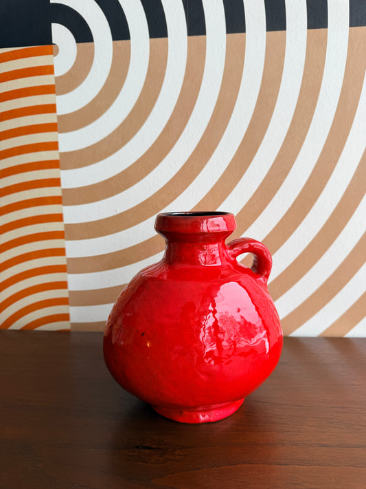 Vintage Red German Vase