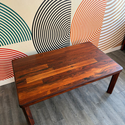 Vintage Rosewood Rectangular Coffee Table