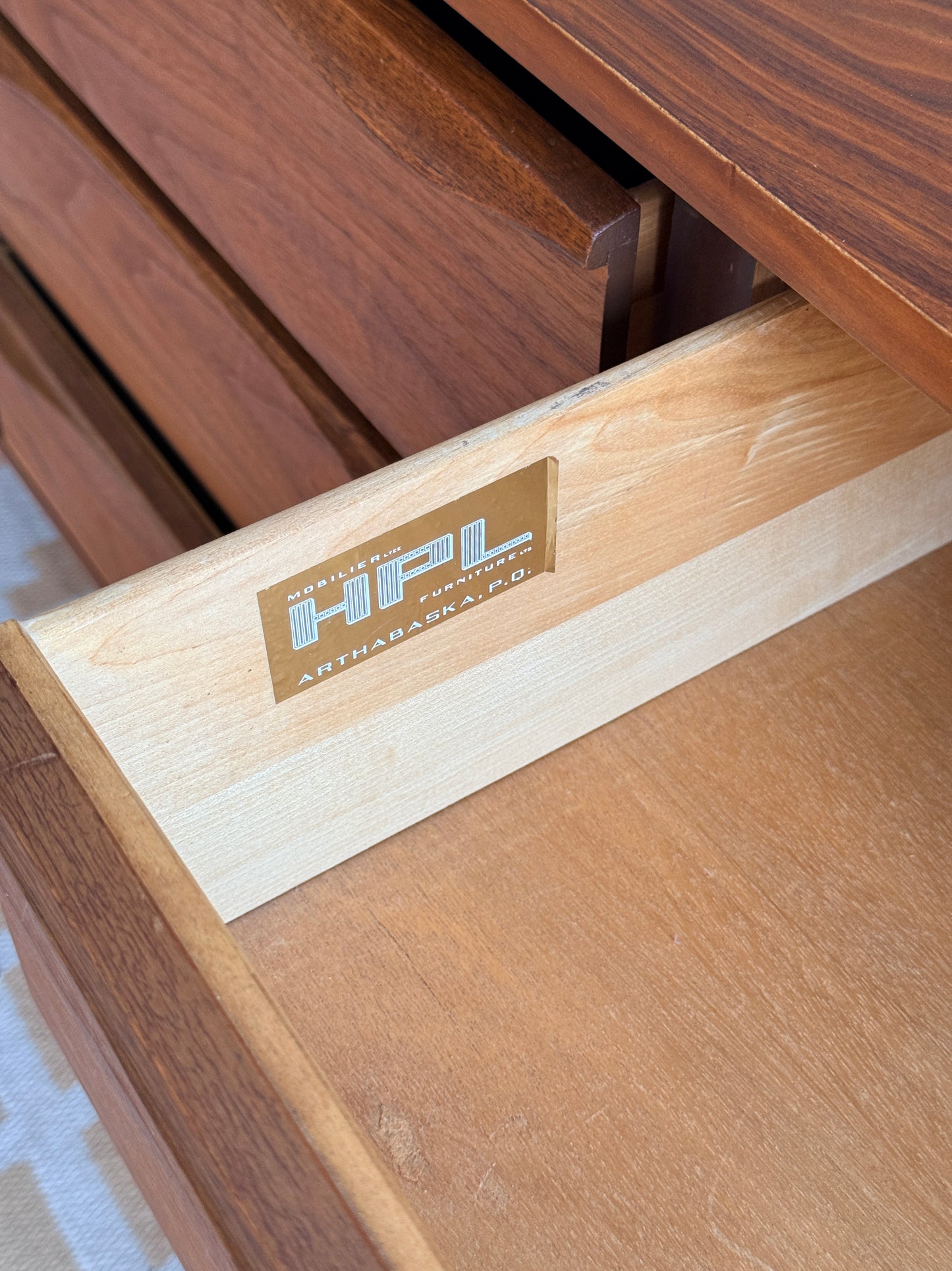 Mid-Century Walnut 9-Drawer Dresser