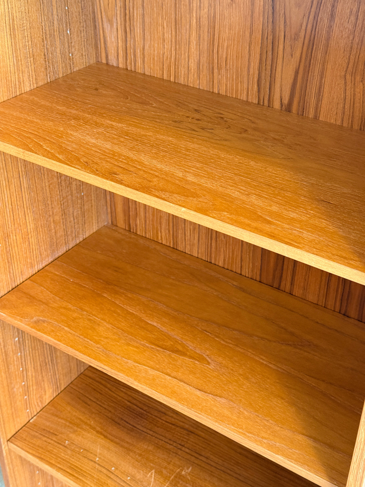 Vintage Danish Teak Bookcase on Custom Base by Ib Kofod Larsen