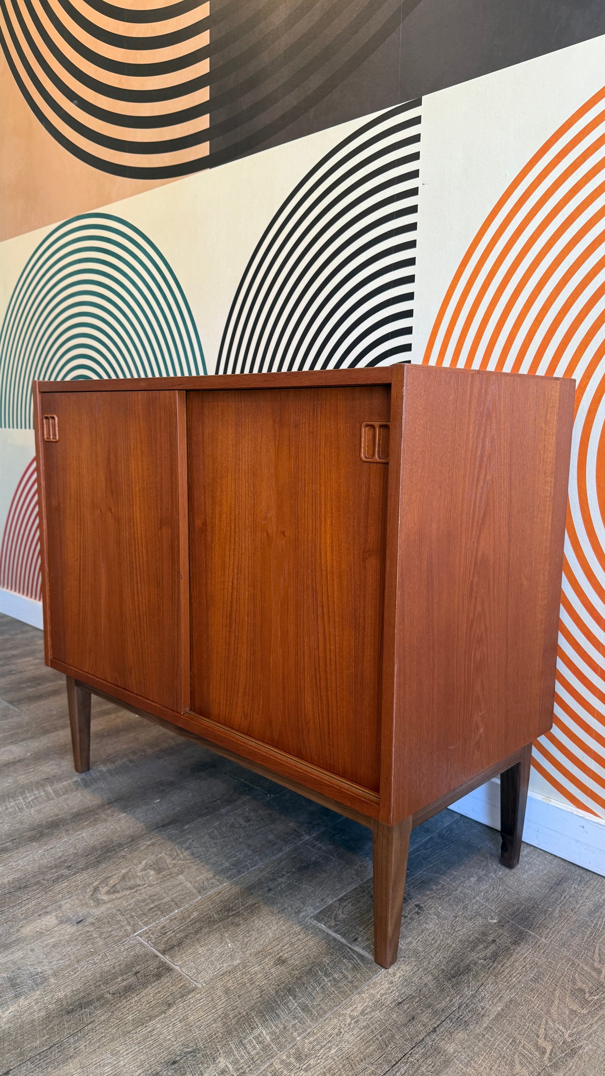 Vintage Danish Teak Cabinet on Custom Legs