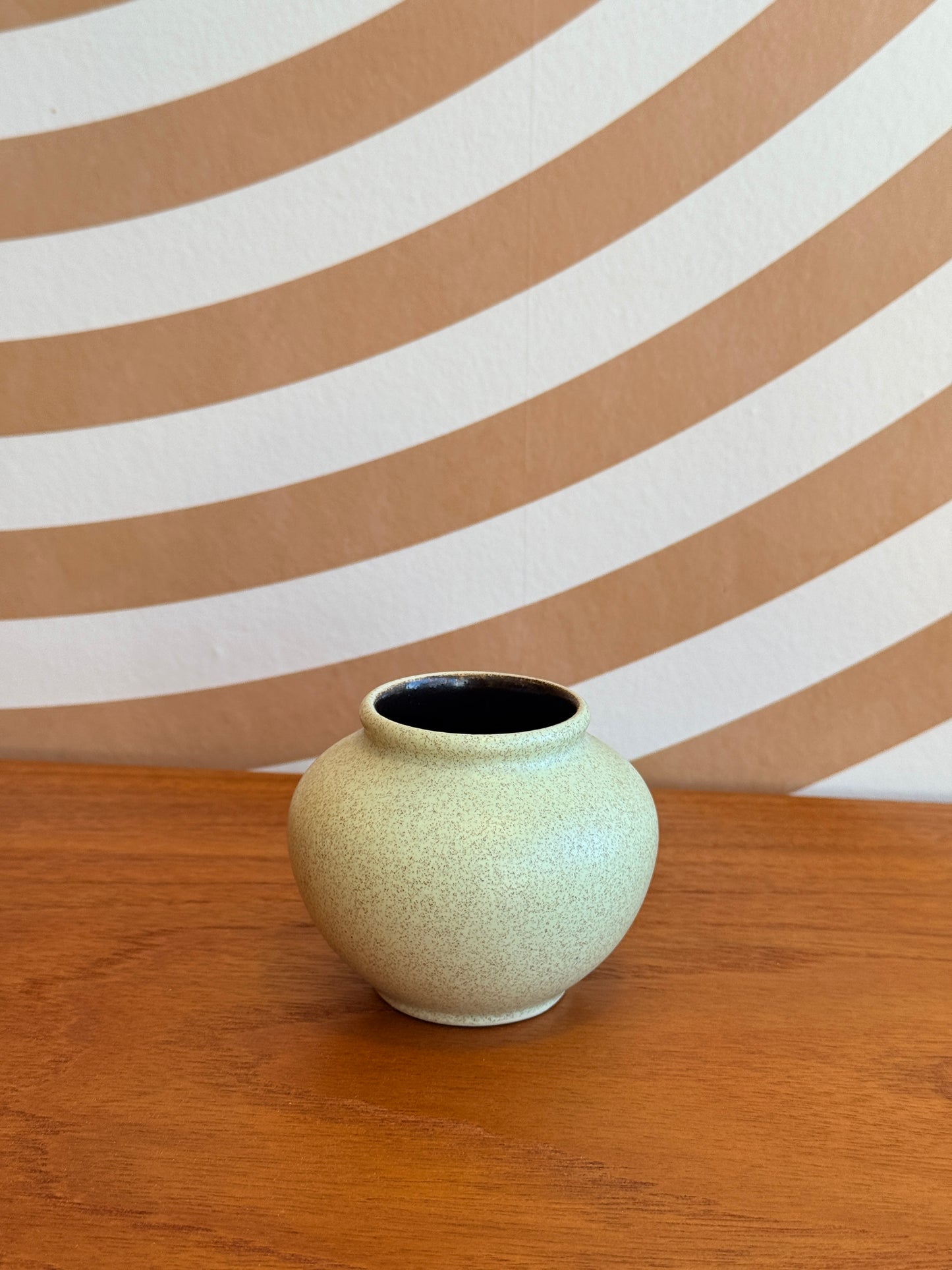 Mini Vintage Speckled Light Green Vase