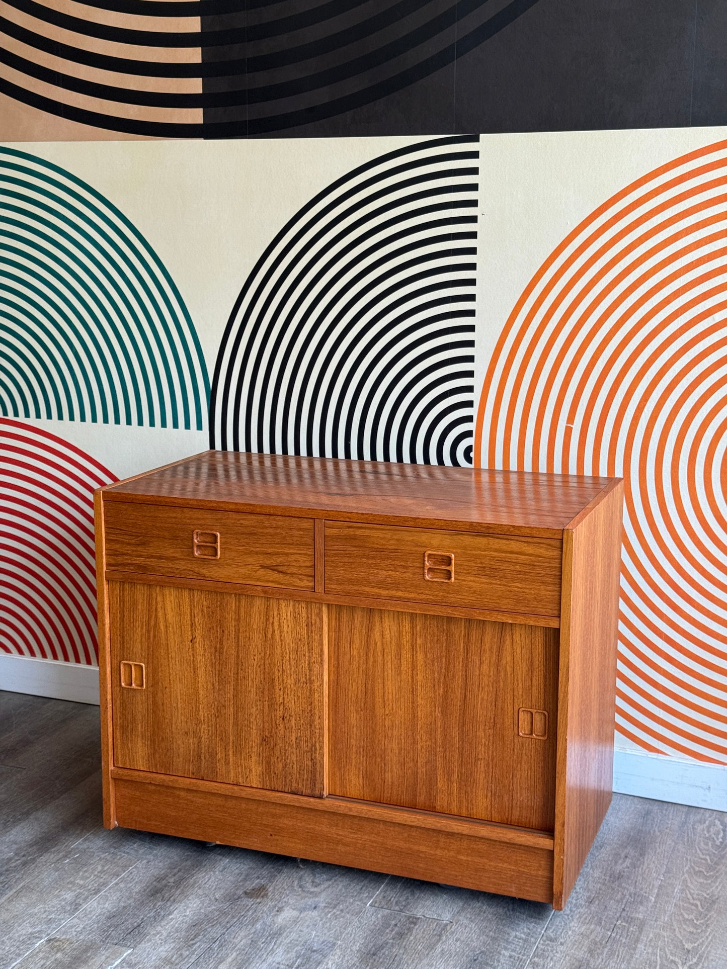Vintage Teak Cabinet (2 Available)