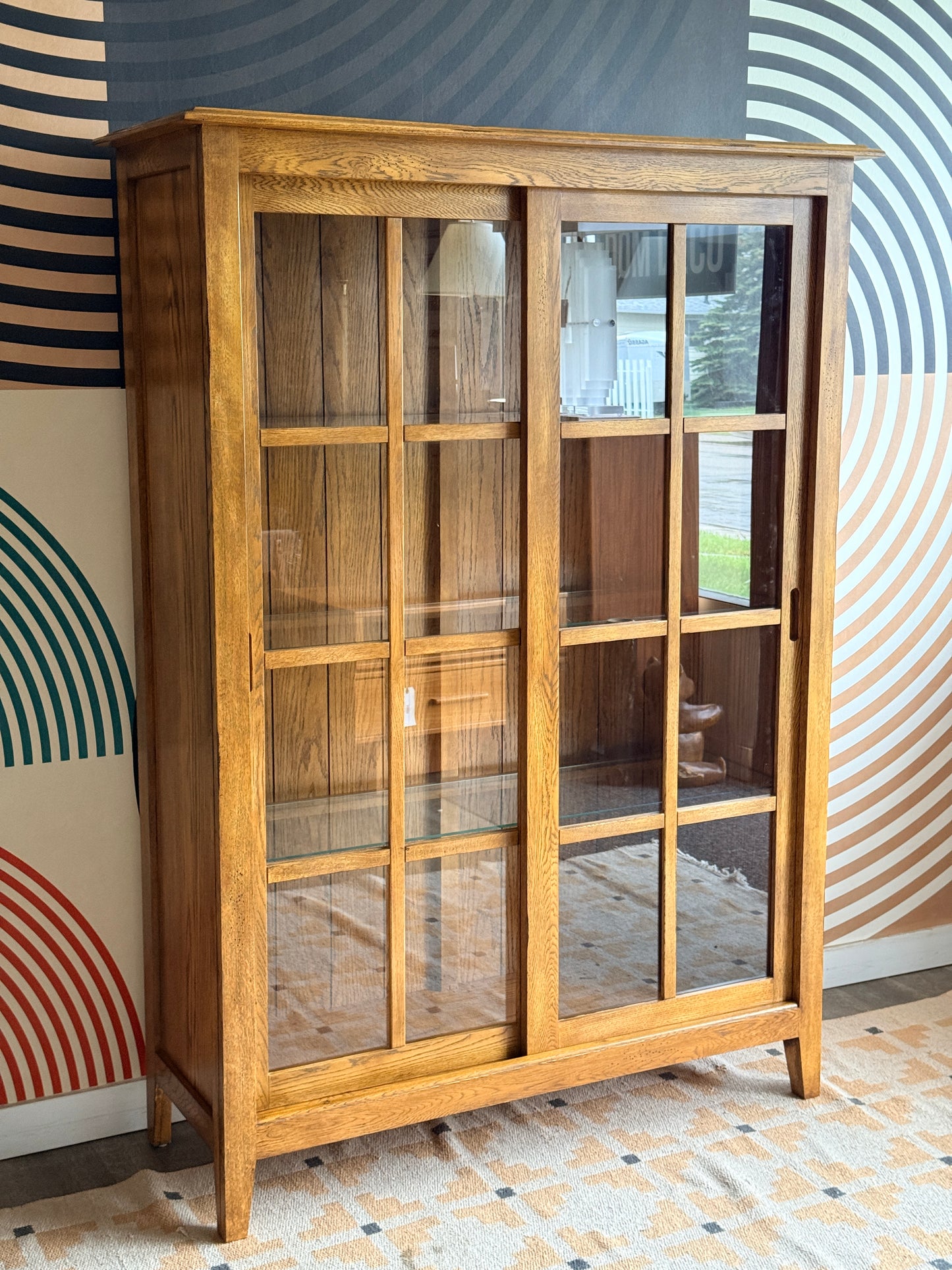 Wooden Curio Display Cabinet