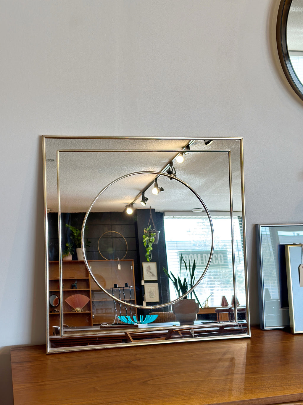 Vintage Gold Tone Wall Mirror